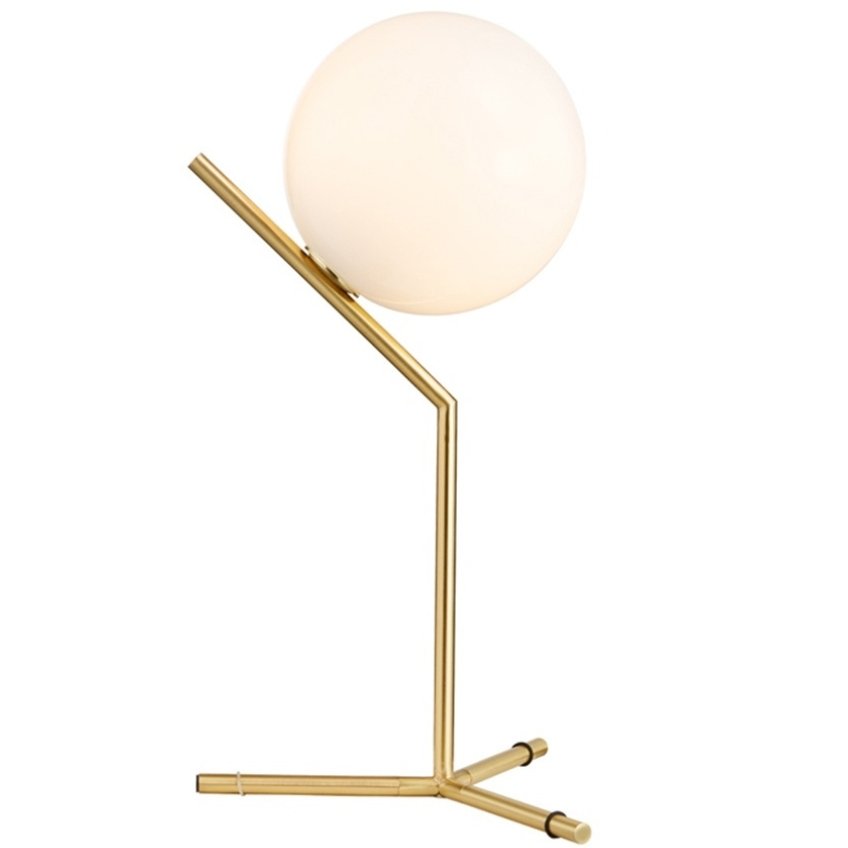 Skleněná stolní lampa Miotto Emelia