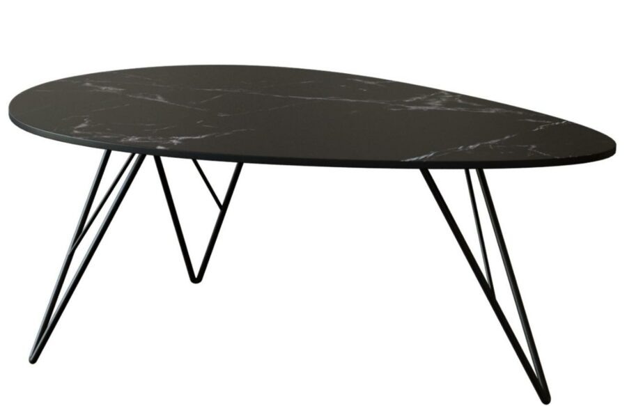 Černý mramorový konferenční stolek Miotto Tresana