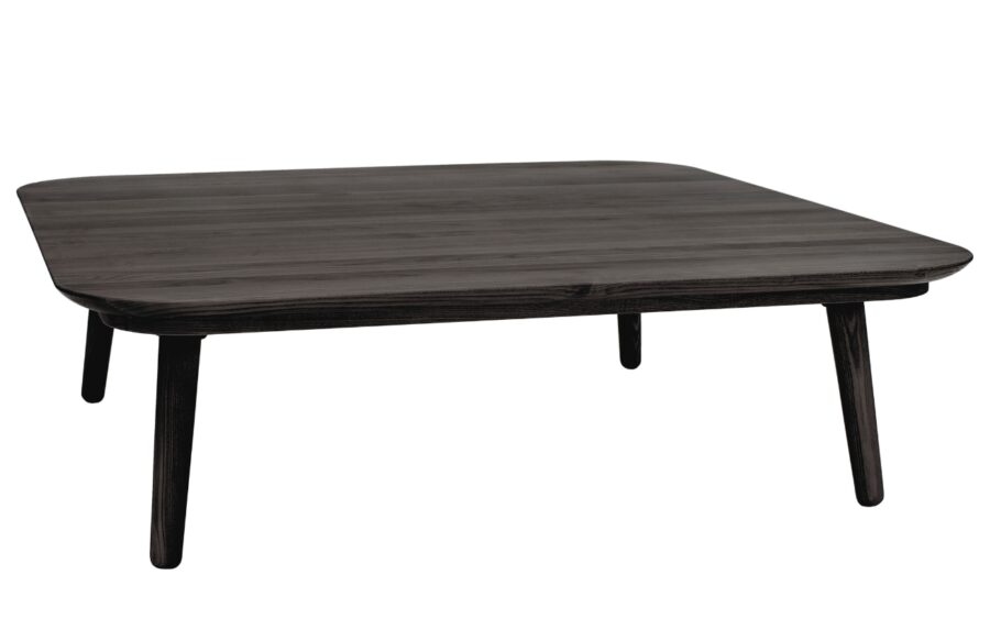 Tmavě šedý dřevěný konferenční stolek RAGABA CONTRAST