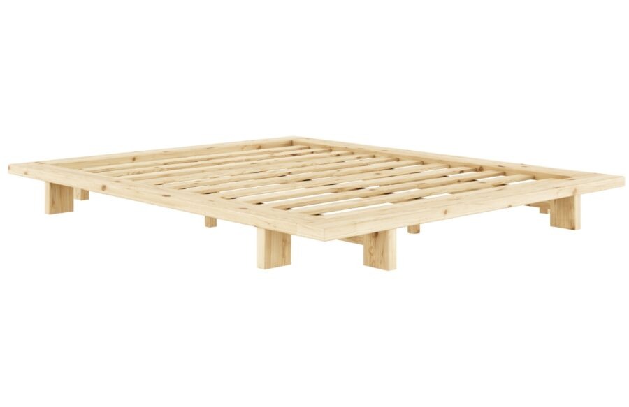 Dřevěná dvoulůžková postel Karup Design Japan