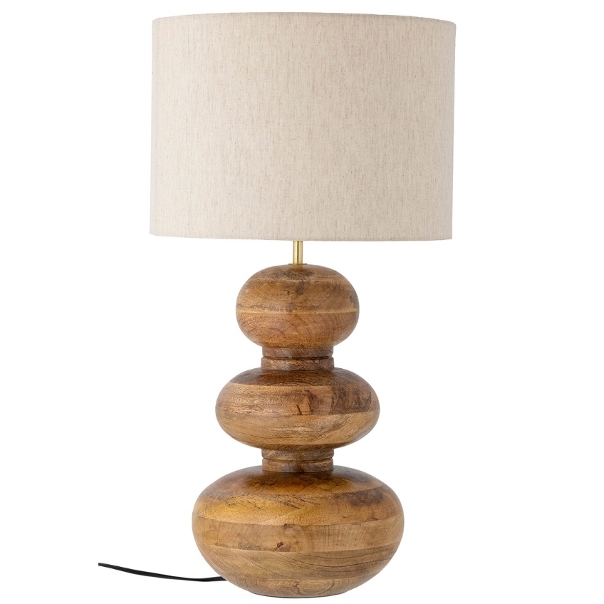 Dřevěná stolní lampa Bloomingville Diwa
