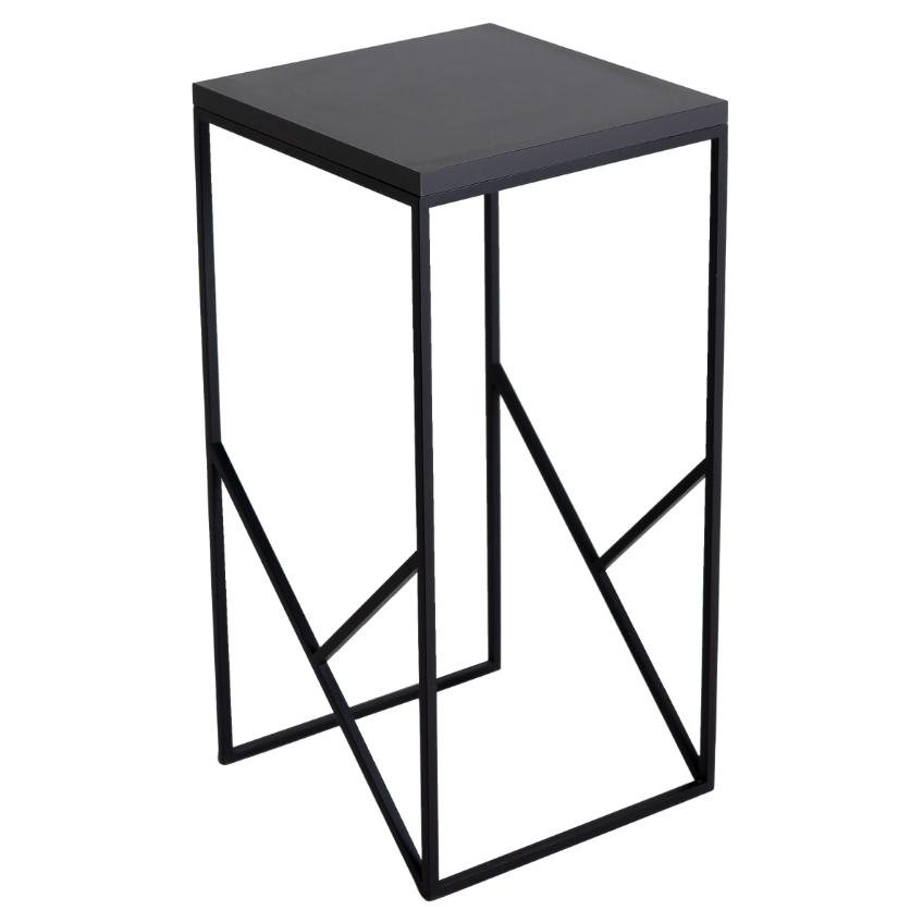 Nordic Design Černý lakovaný odkládací stolek Fanny