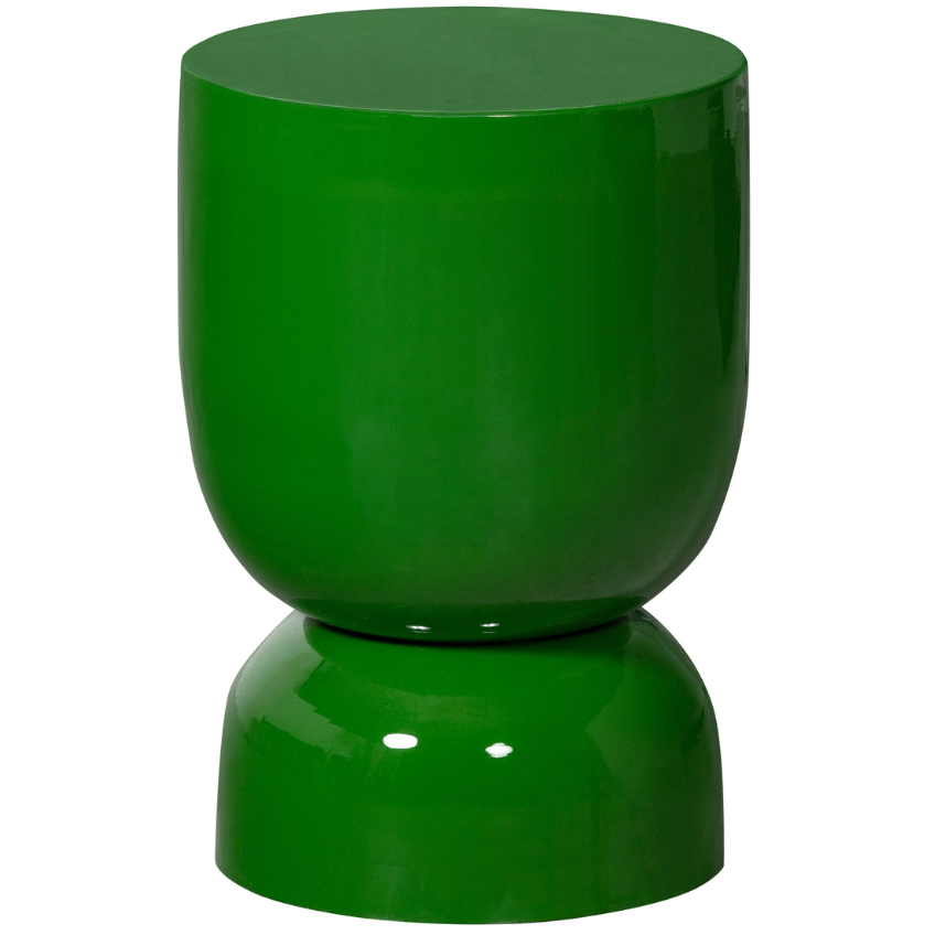 Hoorns Zelený kovový odkládací stolek