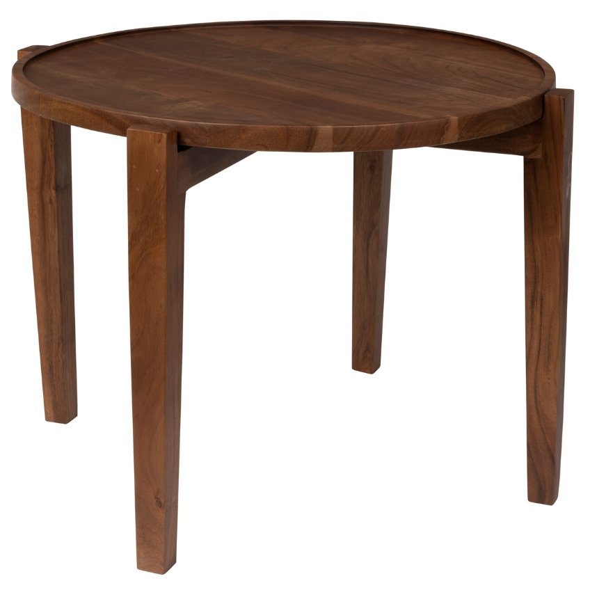 Hnědý dřevěný konferenční stolek DUTCHBONE