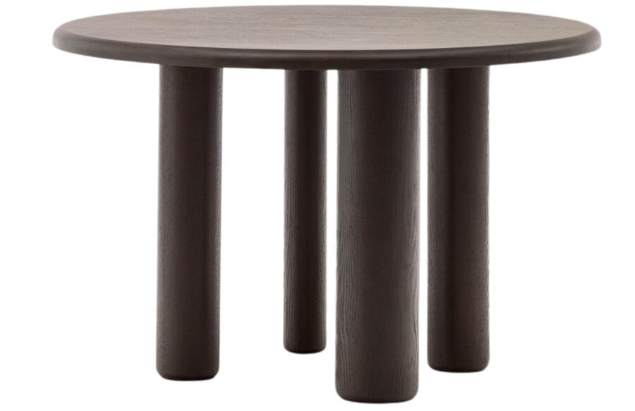 Tmavě hnědý dřevěný jídelní stůl Kave